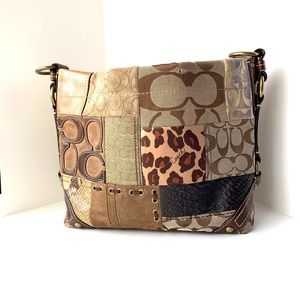 COACH PATCHWORK CARLY HANDBAG # G0773-11496